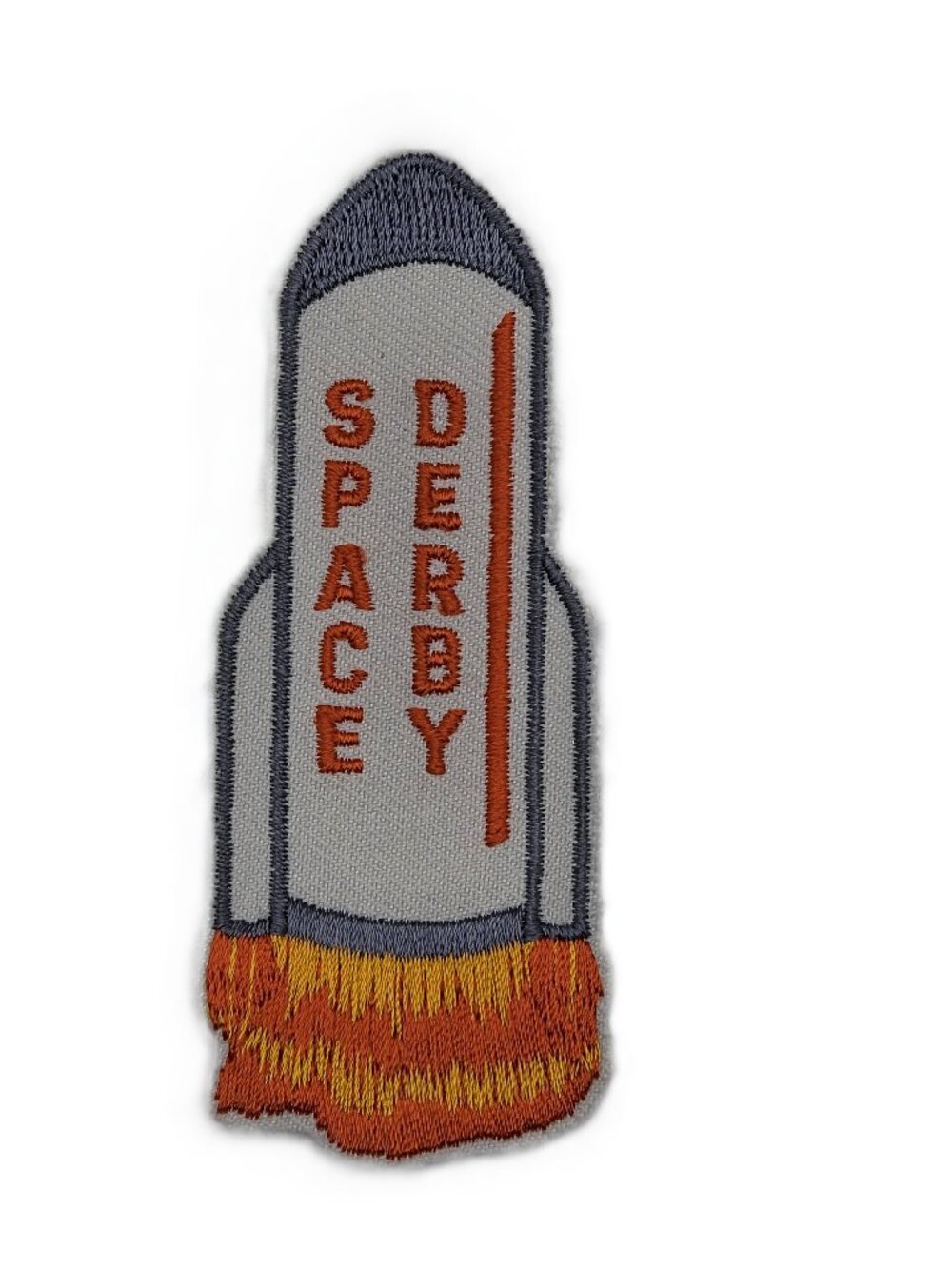 BSA Cub Scout Space Derby Rocket Shuttle Racing Event Embroidered Patch NOS